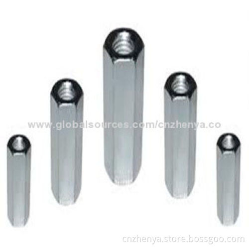 Hex Coupling Nuts, M3-M48 1/4-3-inch Sizes with DIN, ANSI, JIS, ASTM Marks